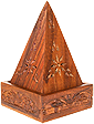 Porte-encens, Pyramide en bois