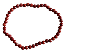 Bracelet Jaspe rouge Perles rondes 4 mm