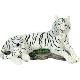 Tigre blanc couchée