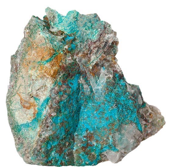 Pierre brute, Chrysocolle (taille m)