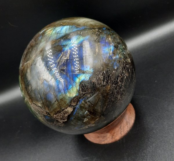 Sphère, Labradorite, 970 gr