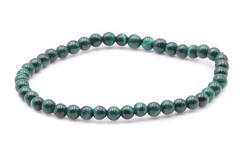 Bracelet Aigue-marine Perles rondes 4mm